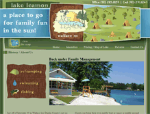 Tablet Screenshot of lakeleamoncampground.com